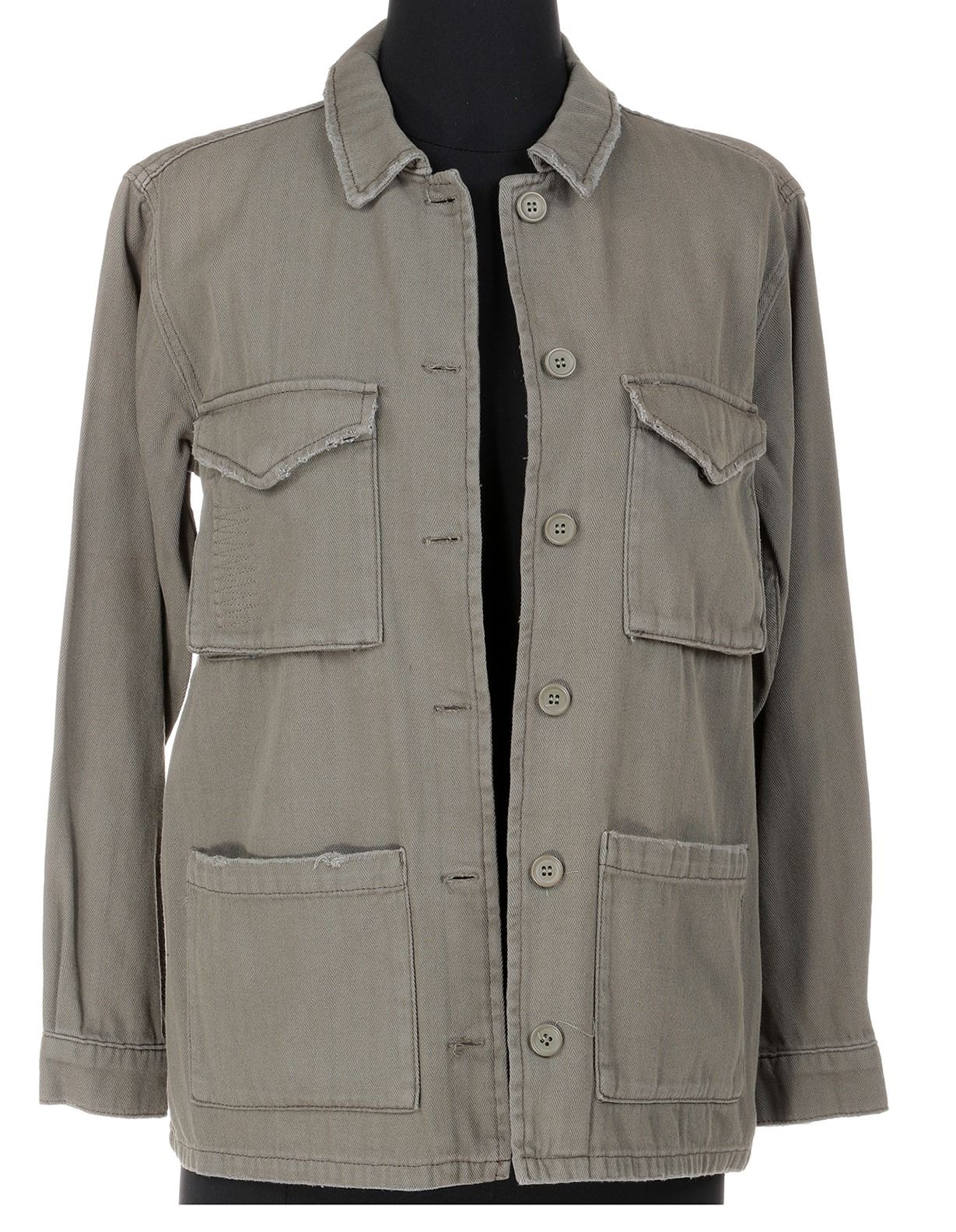 photo Dakota Jacket Marks hannah marks amanda brotzman olive drab military jacket and deep v t shirts from dirk gently s