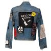 Image 2 : Elijah Wood 'Todd Brotzman' signature Mexican Funeral customized denim jacket from Dirk Gently's...