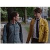 Image 2 : Samuel Barnett 'Dirk Gently' signature yellow leather jacket and patterned tie from Dirk Gently's...