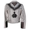 Image 2 : Hannah Marks 'Amanda Brotzman' customized gray leather jacket from Dirk Gently's...