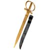 Aleks Paunovic 'Wygar Oak' golden scissor sword with sheath from Dirk Gently's...