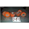 Image 1 : Rubber Wheel 2"3/4 x 7/8"
