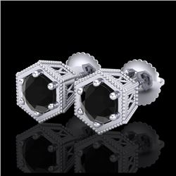 1.15 ctw SI/I Fancy Intense Yellow Diamond Ring 10K Rose Gold