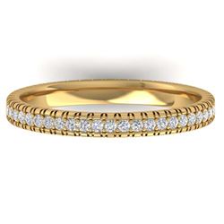 1.0 ctw Black Diamond Art Deco Ring 14K White Gold