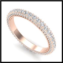 1.81 ctw VS/SI Diamond Art Deco 3 Stone Ring 18K Yellow Gold
