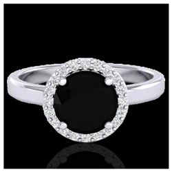 1.25 ctw SI/I Fancy Intense Yellow Diamond Ring 10K Rose Gold