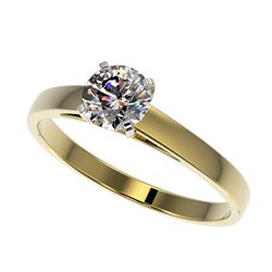 1.09 ctw H-SI/I Diamond Stud Earrings 10K Yellow Gold
