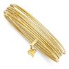 Image 1 : 14k Yellow Gold Slip On Seven-Bangle Set
