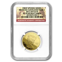 2012-W 1/2 oz Proof Gold Frances Cleveland 1st Term PF-70 NGC