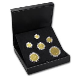 2004 Canada 6-Coin Gold Maple Leaf Bimetallic Set (w/Box)