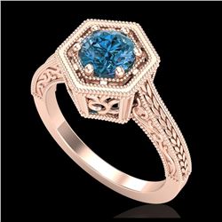 1.60 ctw H-SI/I Diamond Solitaire Halo Ring 10K White Gold