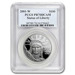 2001-W 1 oz Proof Platinum American Eagle PR-70 PCGS