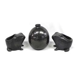 3 Pieces of Mexican Oaxacan Pottery