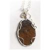 Image 4 : Sterling Wire Wrapped Jasper Pendant Necklace