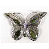 Image 1 : Silver & Stabilized Turquoise Butterfly Pin