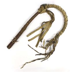 Antique Canvas and Leather Whip