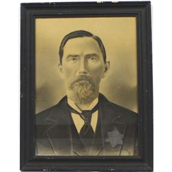 Antique Old West Portrait of Sheriff