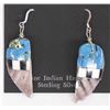 Image 4 : 3 Pairs of Native American Santo Domingo Earrings