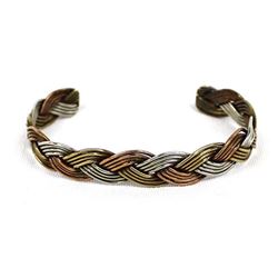 Navajo Silver and Copper Cuff Bracelet