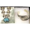 Image 4 : Collection of Sterling Silver & Turquoise Jewelry