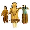 Image 1 : 3 Vintage Native American Dolls