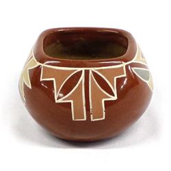 Historic Santa Clara Redware Pottery Bowl