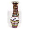 Image 2 : Hand Beaded Metal Vase by Kathy Kills Thunder