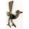 Image 1 : Navajo Sterling Turquoise Roadrunner Pendant