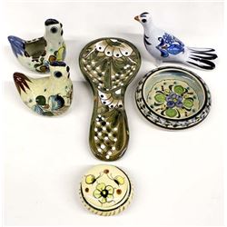 5 Pieces of Mexican Tonala Pottery
