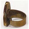 Image 2 : Mata Ortiz Copper & Pottery Sherd Ring, Size 7.5