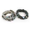 Image 1 : Pair of Turquoise and Bead Bracelets