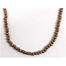 Gaspeite and Copper Bead Necklace