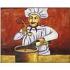 Image 2 : Original Framed French Chef Painting by R. Ben