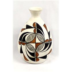 Acoma Hand Painted Ceramic Pottery Vase, K Corpuz