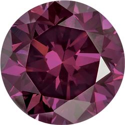 Natural African Rich Purple Diamond - Round Cut -