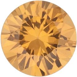 Round Cut Natural Amber Yellow Sapphire - Extra Fine AAA+ Grade - Sri Lanka Mined