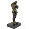 Image 1 : Modern Art Abstract Sculpture Surreal Bronze Figure Monster Creature on Marble Base 12" x 5"