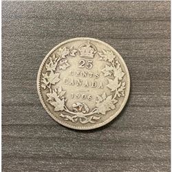 1906 25 Cents - Edward VII