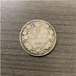 1909 25 Cents - Edward VII