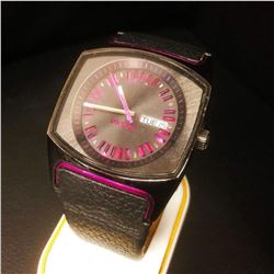 Ladies Diesel Black Wrist Watch with Leather Strap
