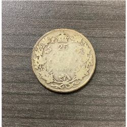 1918 25 Cents - George V