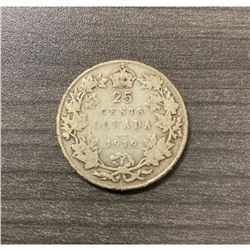 1919 25 Cents - George V