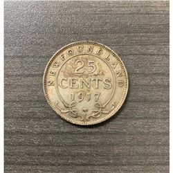 1917 Newfoundland 25 Cents - George V