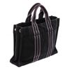 Image 3 : Hermes Black Gray Canvas Sac Fourre PM Tote Bag