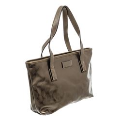 Gucci Bronze Imprime Leather Two-Way Tote Bag