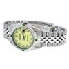 Image 6 : Rolex Mens Stainless Steel Yellow MOP & Emerald Datejust Wristwatch
