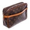 Image 1 : Louis Vuitton Monogram Canvas Leather Pochette Compiegne 23 Bag
