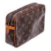 Image 2 : Louis Vuitton Monogram Canvas Leather Pochette Compiegne 23 Bag
