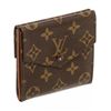 Image 1 : Louis Vuitton Canvas Leather Elise Wallet