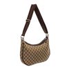 Image 2 : Gucci Brown GG Canvas Leather Messenger Bag